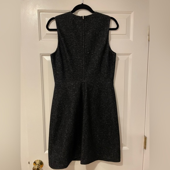 Theory LBD - size 10 heathered gray, sleeveless shell dress - Picture 3 of 5